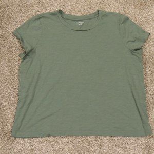 Eileen Fisher T Shirt Size XL Organic Cotton Green